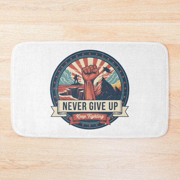 Item preview, Never Give Up | Keep Fighting designed and sold by DailyVibesMerch.