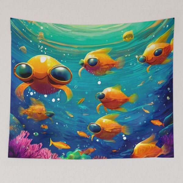 Item preview, Space Swimmers from Other Dimensions designed and sold by Zofia Sosnecka.