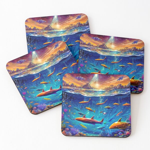 Item preview, Space Swimmers from Other Dimensions designed and sold by Zofia Sosnecka.