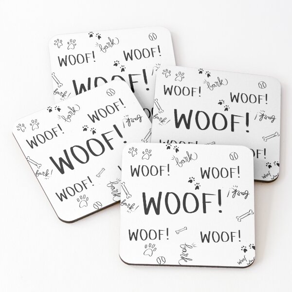 Item preview, Dog woof tile designed and sold by Lunasuxxx.