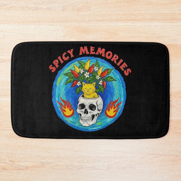 Item preview, Sat Spicy Memories Chili Pepper Skull Psychedelic Art designed and sold by TeeARTHY.