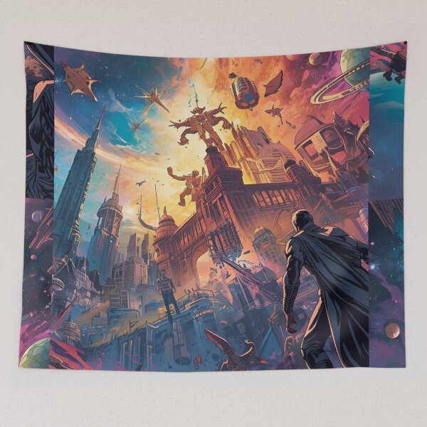Item preview, Galactic City Battle designed and sold by Elifsezin's CutiePie Designs.