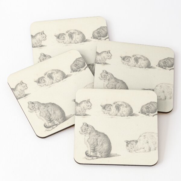 Item preview, Fives Studies of Cats designed and sold by felttipcat.