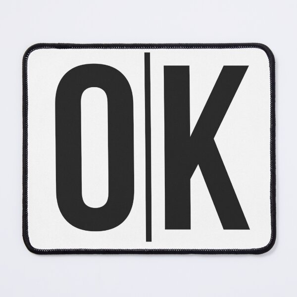 Item preview, OK Split Monochrome Logo designed and sold by NahtlosLaut.