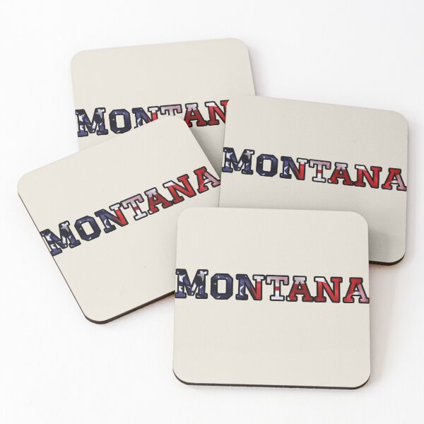 Item preview, Montana USA Flag Typography – Patriotic Stars and Stripes American Pride Design designed and sold by Long Family Gifts.