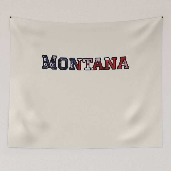Item preview, Montana USA Flag Typography – Patriotic Stars and Stripes American Pride Design designed and sold by Long Family Gifts.