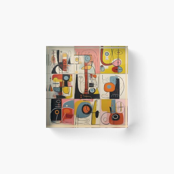 Item preview, Abstract Geometric Patterns with Bold Lines and Vibrant Colors for a Dynamic Modern Artwork designed and sold by OlfactoART Studio.