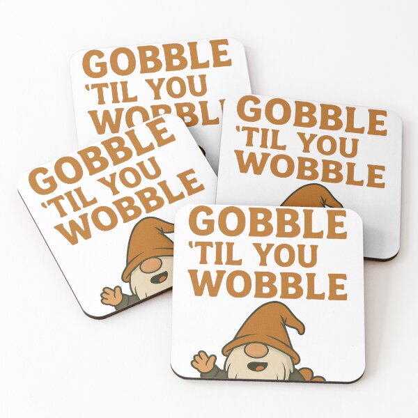 Item preview, Gobble ’Til You Wobble Gonk | Funny Thanksgiving Turkey Gnome Design designed and sold by BoxaroundJacks.