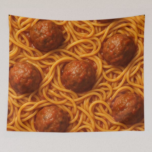 Item preview, Spaghetti & Meatballs All-Over Print designed and sold by getpressedshirt.