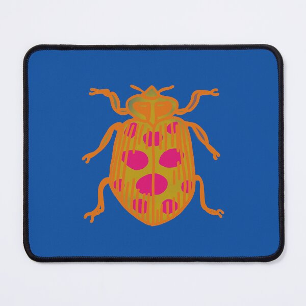 Item preview, Orange Beetle on Watercolor Blue and Pink designed and sold by LilyB-Designs.