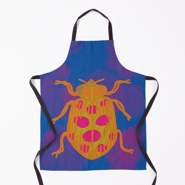 Item preview, Orange Beetle on Watercolor Blue and Pink designed and sold by LilyB-Designs.