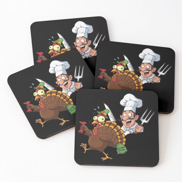 Item preview,  HAPPY THANKSGIVING DAY -  TURKEY - ESCAPE PLAN - CHEF designed and sold by Gihan-Design.