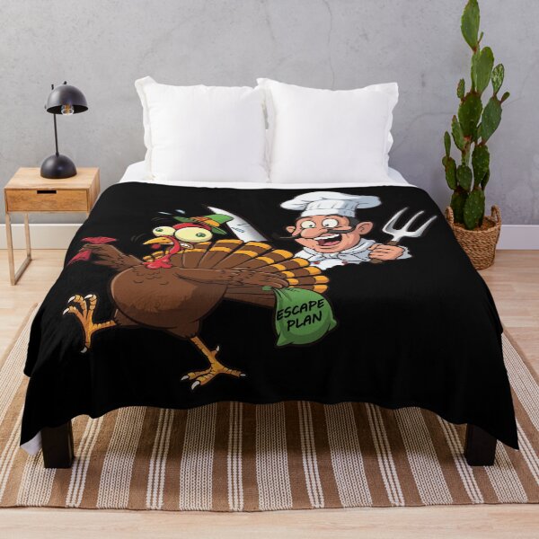 Item preview, HAPPY THANKSGIVING DAY - TURKEY - ESCAPE PLAN - CHEF designed and sold by Gihan-Design.