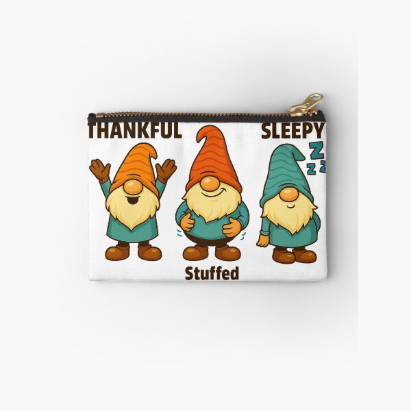 Item preview, Thankful Stuffed Sleepy Gonks | Funny Thanksgiving Gnome Trio Design designed and sold by BoxaroundJacks.
