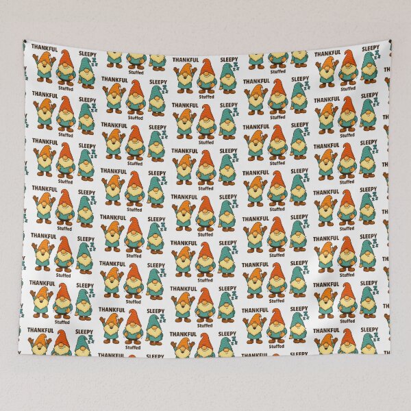 Item preview, Thankful Stuffed Sleepy Gonks | Funny Thanksgiving Gnome Trio Design designed and sold by BoxaroundJacks.