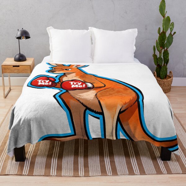 Item preview, Try Me – Boxing Kangaroo with Attitude designed and sold by Buttonquill.