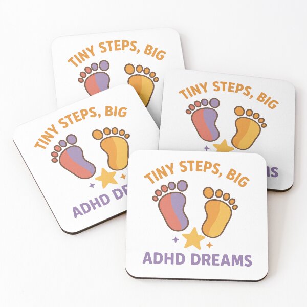 Item preview, Tiny Steps, Big ADHD Dreams – Motivational Design designed and sold by MomParentADHD.