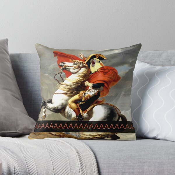 Napoleon birb Throw Pillow