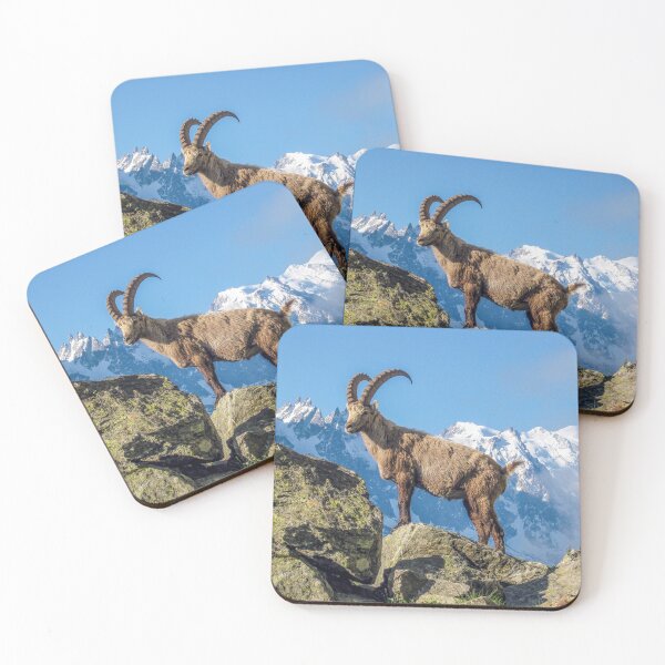 Item preview, Alpine Ibex In Aiguilles Rouge French Alps France designed and sold by eclecTEEq.