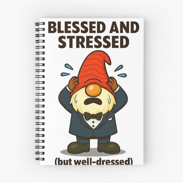 Item preview, Blessed and Stressed But Well-Dressed Gonk | Funny Thanksgiving Gnome Design designed and sold by BoxaroundJacks.