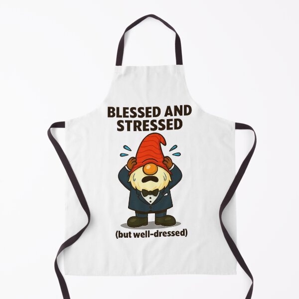 Item preview, Blessed and Stressed But Well-Dressed Gonk | Funny Thanksgiving Gnome Design designed and sold by BoxaroundJacks.