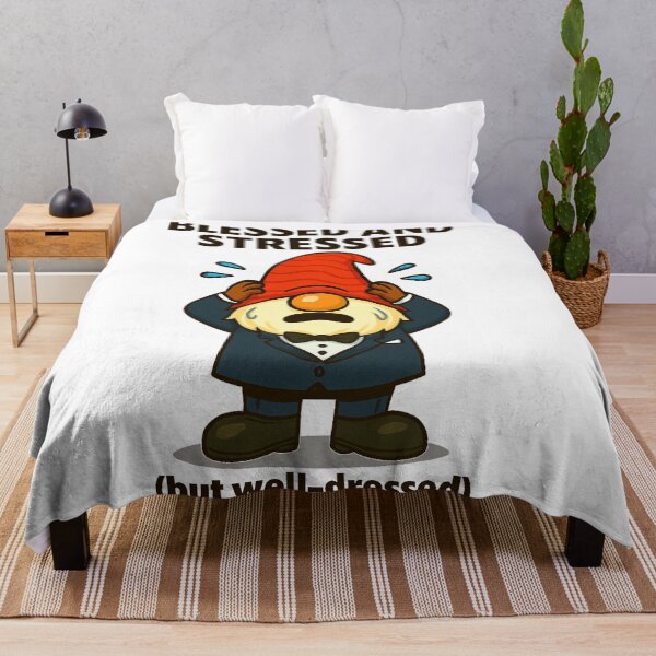 Item preview, Blessed and Stressed But Well-Dressed Gonk | Funny Thanksgiving Gnome Design designed and sold by BoxaroundJacks.