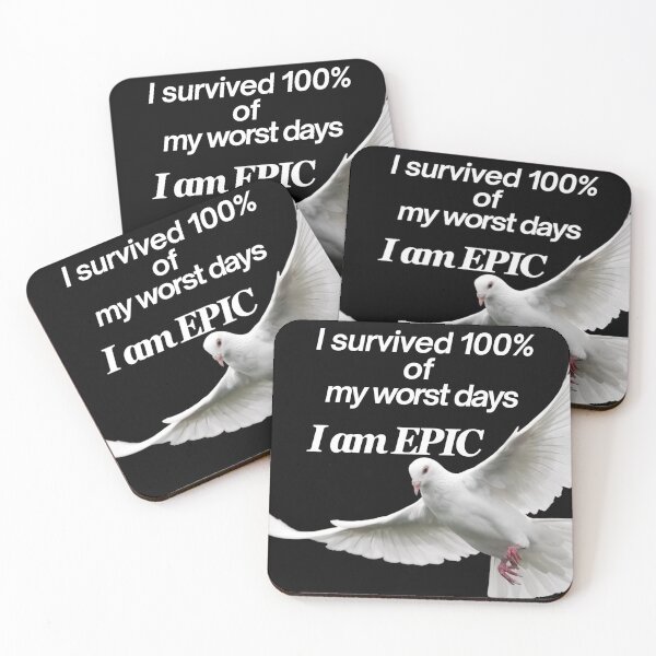 Item preview, I Survived 100% of My Worst Days, I am EPIC designed and sold by EPiCbyCreation.