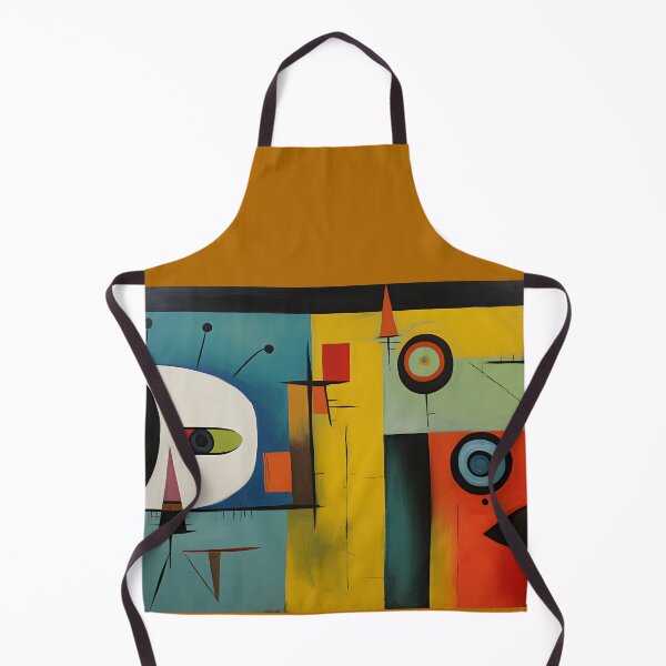 Item preview, Playful Abstract Geometric Composition with Dark Lines and Circular Forms- Vibrant Modern Artwork designed and sold by OlfactoART Studio.