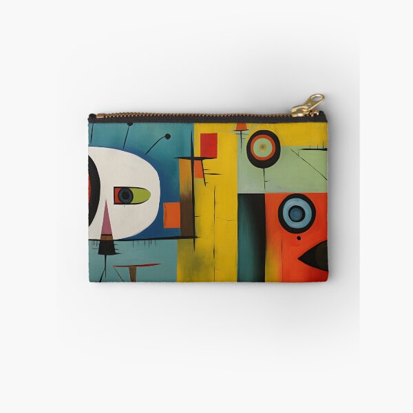 Item preview, Playful Abstract Geometric Composition with Dark Lines and Circular Forms- Vibrant Modern Artwork designed and sold by OlfactoART Studio.