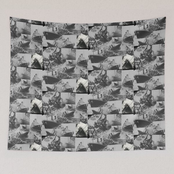 Item preview, HMS Tiitanic black ans white designed and sold by amy greaves.