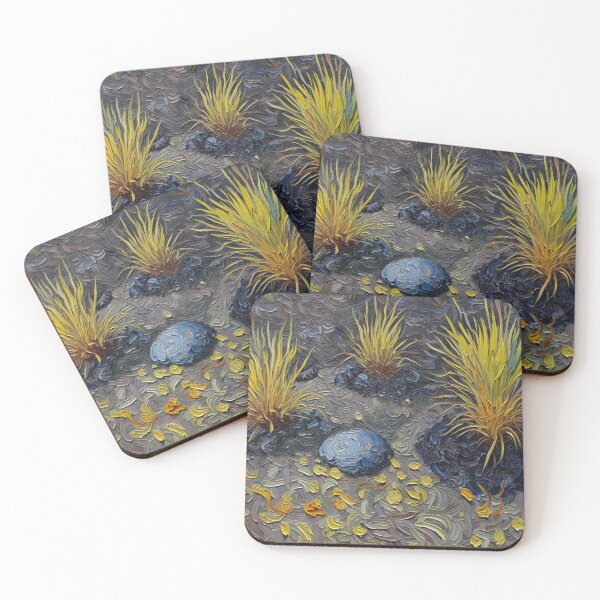Item preview, Bushfire Regrowth Grass Trees Australian Art designed and sold by ironbarkprints.