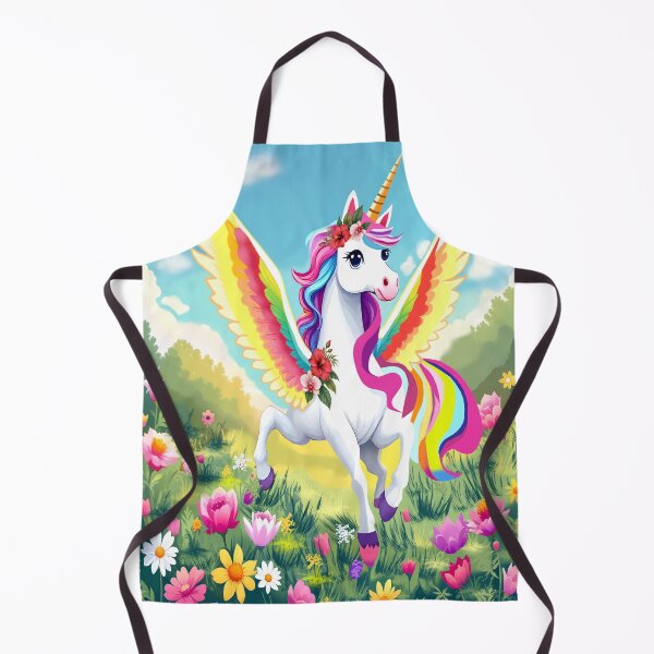 Item preview, A winged unicorn on a rainbow magical cyber meadow is a fantasy tale from Felia for a children's T-shirt designed and sold by Felia001.