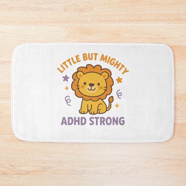 Item preview, Little But Mighty ADHD Strong–Cute Lion ADHD Awareness Kids Design designed and sold by MomParentADHD.