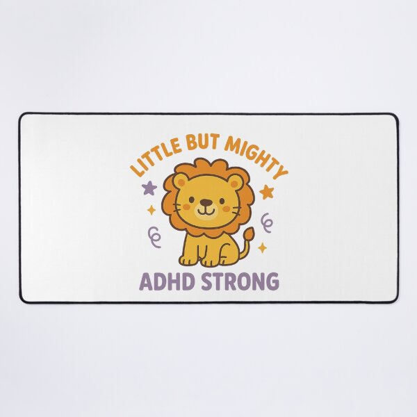 Item preview, Little But Mighty ADHD Strong–Cute Lion ADHD Awareness Kids Design designed and sold by MomParentADHD.
