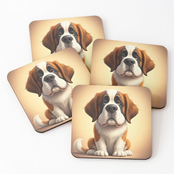 Item preview, Big Heart, Bigger Dog – Funny Bernardine Caricature designed and sold by PawPrintedArt.