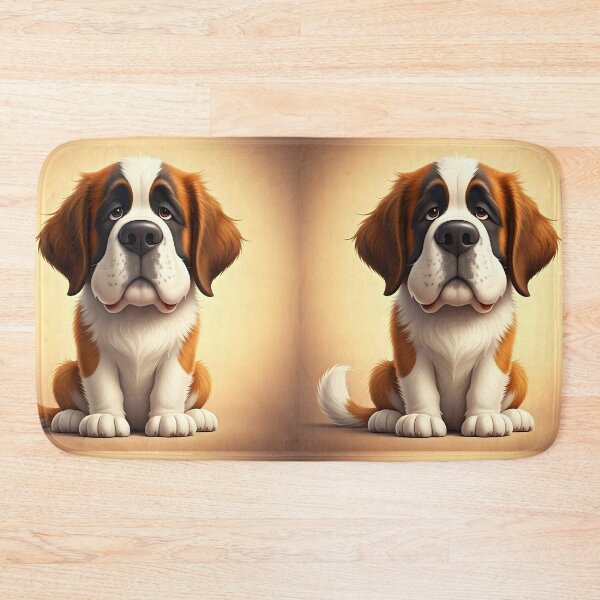 Item preview, Big Heart, Bigger Dog – Funny Bernardine Caricature designed and sold by PawPrintedArt.