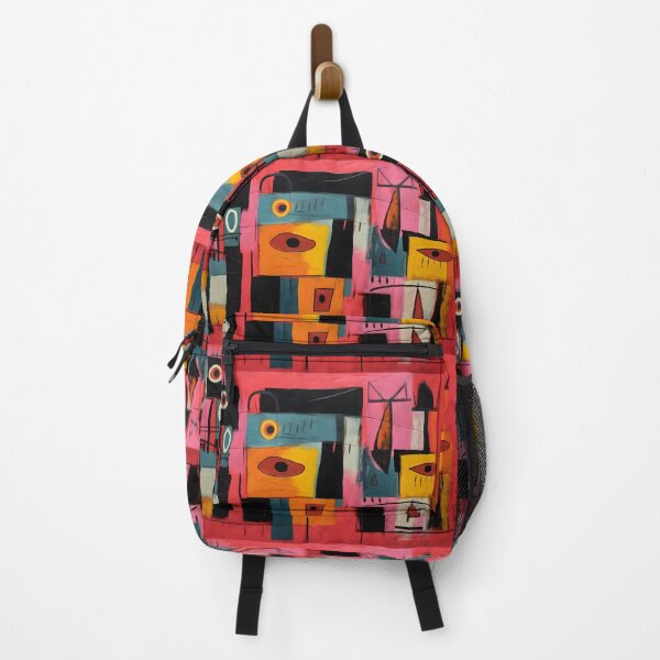 Item preview, Vibrant Abstract Geometric Design with Bold Reds Blues and Oranges Conveying Dynamic Movement designed and sold by OlfactoART Studio.