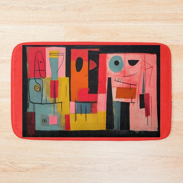 Item preview, Dynamic Abstract Artwork with Intersecting Lines Curves and Bold Geometric Shapes in Vibrant Colors designed and sold by OlfactoART Studio.
