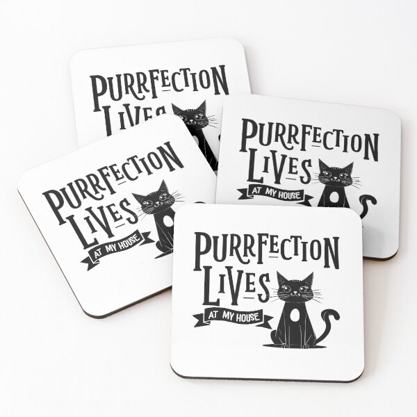 Item preview, Purrfection Lives at My House | Cute Cat Lover Quote Design designed and sold by WHDProduction45.