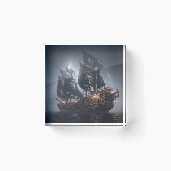 Item preview, Ghost of the Storm – The Pirate Ship of Legends by NegarTv Designs designed and sold by NegarTv Designs.