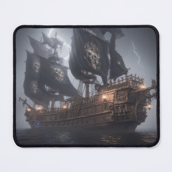 Item preview, Ghost of the Storm – The Pirate Ship of Legends by NegarTv Designs designed and sold by NegarTv Designs.