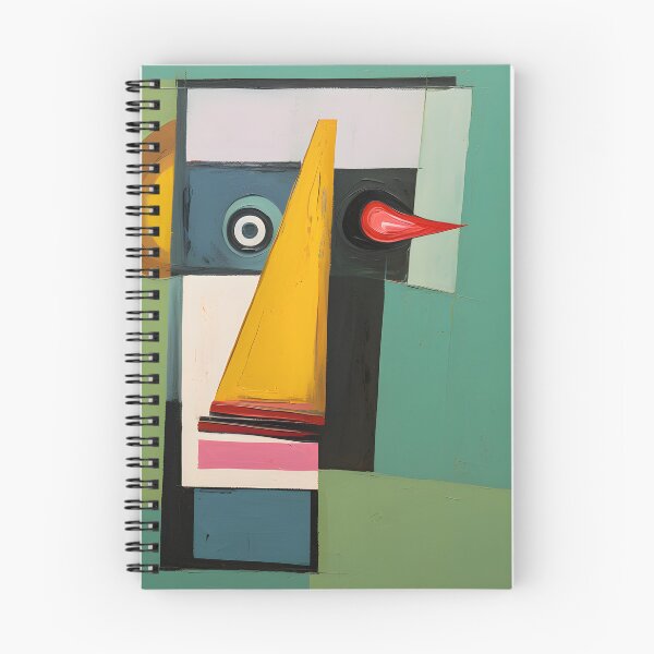 Item preview, Abstract Faces with Distinct Geometric Shapes Featuring Rectangles Triangles and Circular Forms designed and sold by OlfactoART Studio.