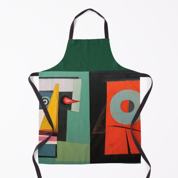 Item preview, Abstract Faces with Distinct Geometric Shapes Featuring Rectangles Triangles and Circular Forms designed and sold by OlfactoART Studio.