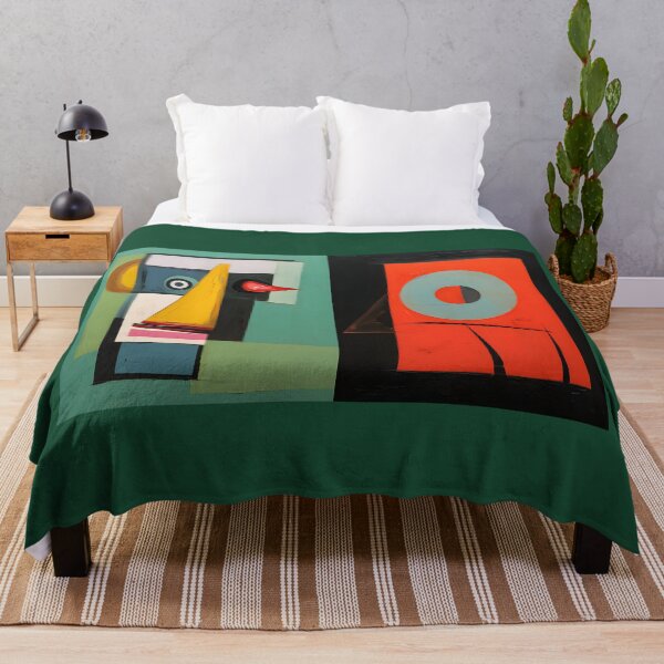 Item preview, Abstract Faces with Distinct Geometric Shapes Featuring Rectangles Triangles and Circular Forms designed and sold by OlfactoART Studio.