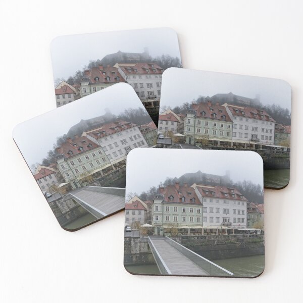 Item preview, Ljubljana Castle In The Fog designed and sold by rawshutterbug.