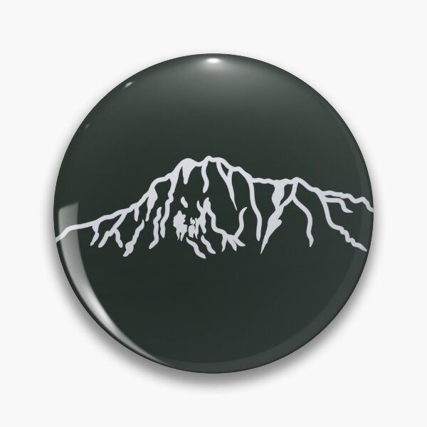 Item preview,  Mount Hosmer outline-light outline on green designed and sold by Rock An Design.