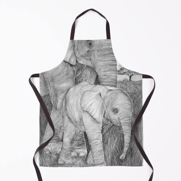 Item preview, Elephant Cow with Calf designed and sold by LisaGreenStudioLLC.