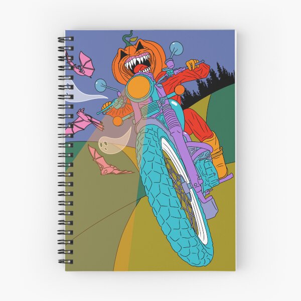 Item preview, Pumpkin Biker designed and sold by Motel Gemini.