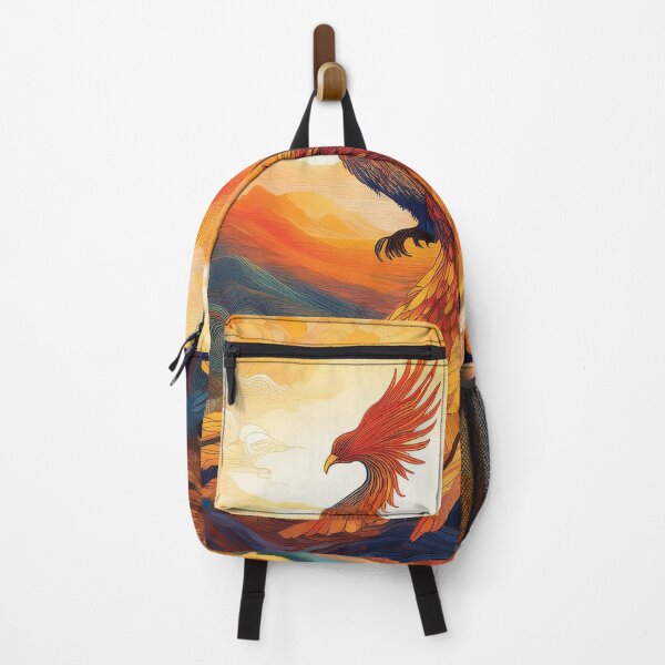 Item preview, Majestic Phoenix – Abstract Firebird Over Mountain Sunrise designed and sold by MDKey DESIGN.