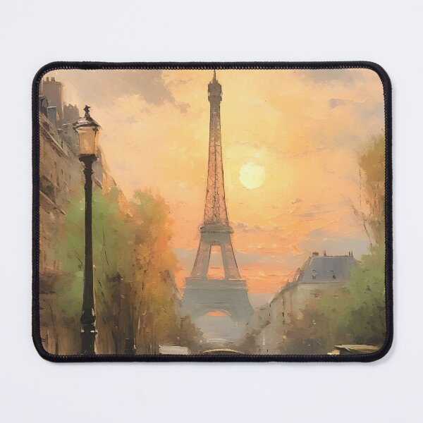 Item preview, Paris Street Scene Painting, Eiffel Tower Painting, Paris Oil Painting, French Cityscape Painting, France Wall Art, Romantic Paris Print designed and sold by SavageVision.